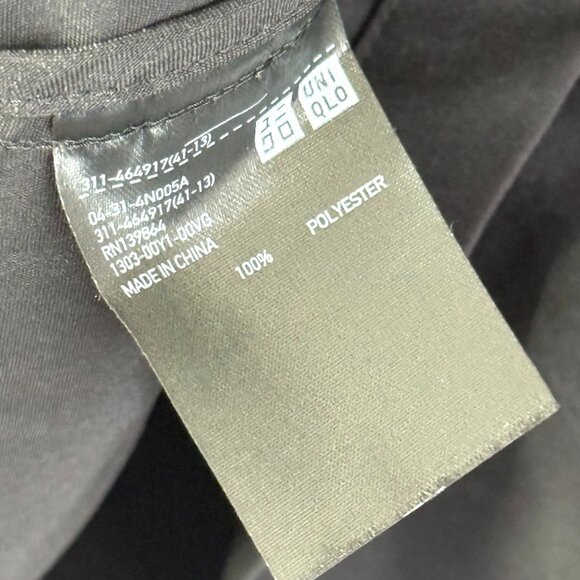Uniqlo Ultra Stretch Collared Button Front Lightweight Shirt Jacket Mens M Black - Picture 8 of 8